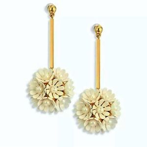 Lele Sadoughi Tahitian Nights Plumeria Earrings